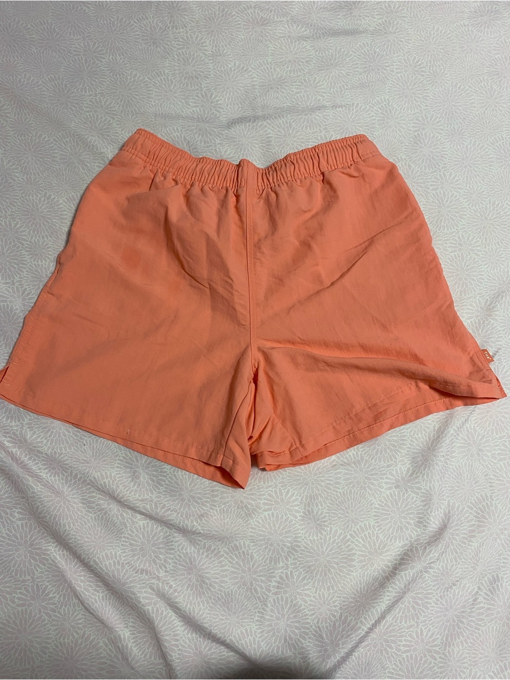 TNA Coral-Orange Elastic Waist Summer Shorts